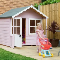 Shire 5 X 4ft Kitty Kids Wooden Playhouse -Westland Shop 13505336 1664931200178139