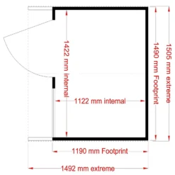 Shire 5 X 4ft Kitty Kids Wooden Playhouse -Westland Shop 13505336 1924931200120968