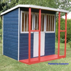 Shire 6 X 6ft Kids Jailhouse Wooden Playhouse - Including Installation -Westland Shop 13505340 1384942285316013