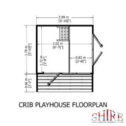 Shire 6 X 8ft Crib Kids Wooden Playhouse - Including Installation 13 Shire 6 X 8ft Crib Kids Wooden Playhouse - Including Installation -Westland Shop 13505346 3274931995785216