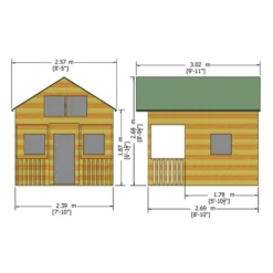 Shire 8 X 10ft Lodge Kids Wooden Playhouse 15 Shire 8 X 10ft Lodge Kids Wooden Playhouse -Westland Shop 13505347 1064931995121082