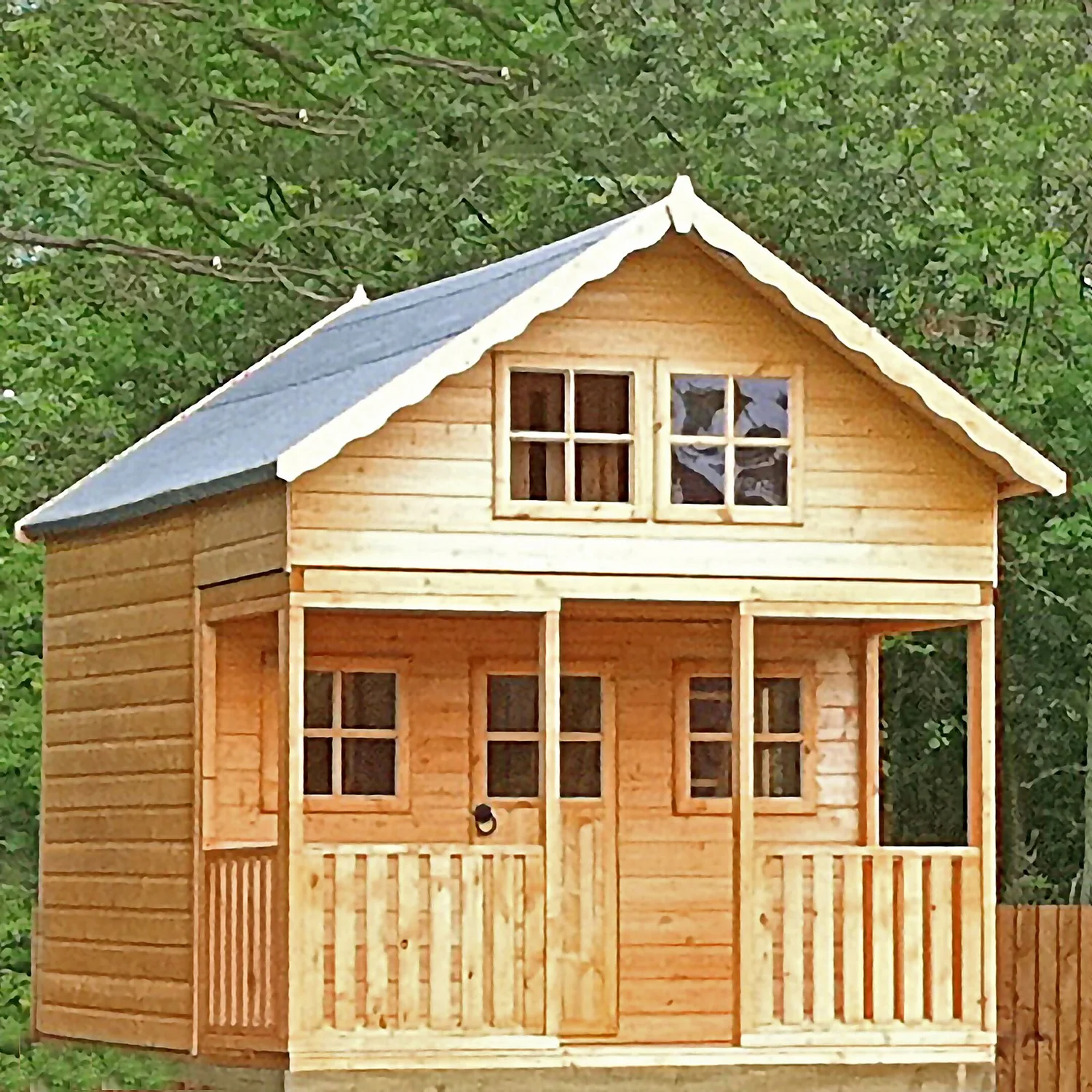 Shire 8 X 10ft Lodge Kids Wooden Playhouse 5 Shire 8 X 10ft Lodge Kids Wooden Playhouse - Image 3