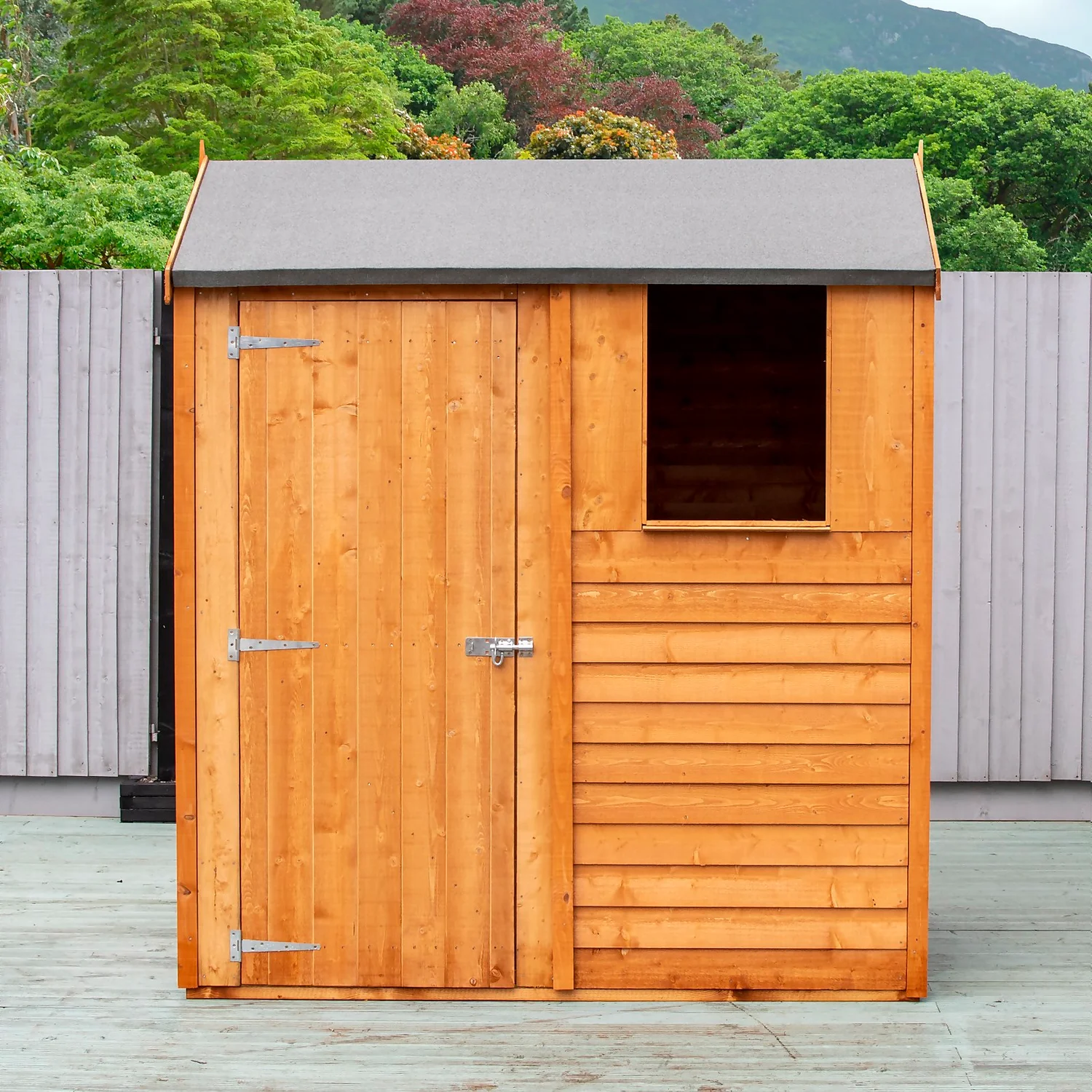 Shire 6x4ft Overlap Reverse Apex Garden Shed 11 Shire 6x4ft Overlap Reverse Apex Garden Shed - Image 9