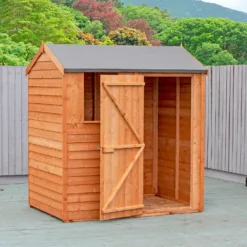 Shire 6x4ft Overlap Reverse Apex Garden Shed 18 Shire 6x4ft Overlap Reverse Apex Garden Shed -Westland Shop 13508655 1164926473116584