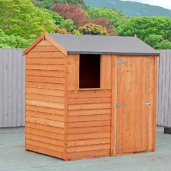Shire 6x4ft Overlap Reverse Apex Garden Shed 14 Shire 6x4ft Overlap Reverse Apex Garden Shed -Westland Shop 13508655 1234926472841925