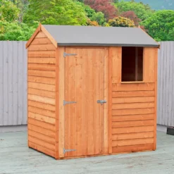 Shire 6x4ft Overlap Reverse Apex Garden Shed 17 Shire 6x4ft Overlap Reverse Apex Garden Shed -Westland Shop 13508655 1494926473037792