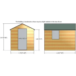 Shire 8x6ft Durham Garden Shed - Including Installation -Westland Shop 13508658 7664926487082562