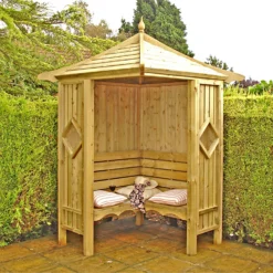 Shire 5x5 Corner Garden Arbour -Westland Shop 13508668 1614932698211897
