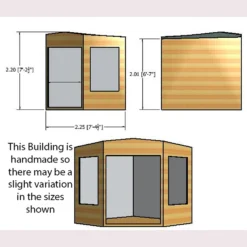 Shire 8x8ft Hampton Summerhouse - Including Installation -Westland Shop 13508671 2764926476219274