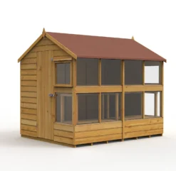 Forest Garden Shiplap Tongue & Groove Dip Treated 8x6 Wooden Potting Shed -Westland Shop 13523732 1314942343640231