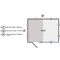 Shiplap Dip Treated 8x6ft Pent Shed -Westland Shop 13529677 3604941756594393