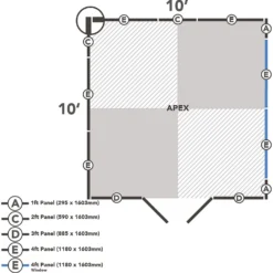 Shiplap Dip Treated 10x10ft Apex Shed - Double Door -Westland Shop 13529681 1294941755859036
