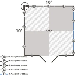 Shiplap Dip Treated 10x10ft Apex Shed - Double Door -Westland Shop 13529682 2144941755864187