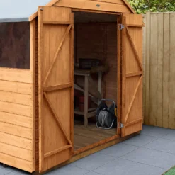 Shiplap Dip Treated 10x10ft Apex Shed - Double Door -Westland Shop 13529682 3314941756008103