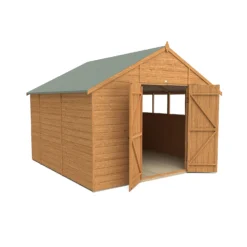 Shiplap Dip Treated 10x10ft Apex Shed - Double Door -Westland Shop 13529682 9734941756306105