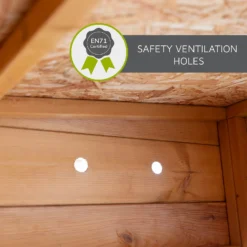 Country Living 8ft X 6ft Premium Colton Double Storey Playhouse With Veranda Painted + Installation - Aurora Green -Westland Shop 13554908 1575012834499420