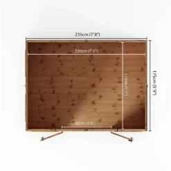 Country Living Premium Hatton 6ft X 8ft Contemporary Summerhouse Painted + Installation - Aurora Green 16 Country Living Premium Hatton 6ft X 8ft Contemporary Summerhouse Painted + Installation - Aurora Green -Westland Shop 13554915 1784949332214091