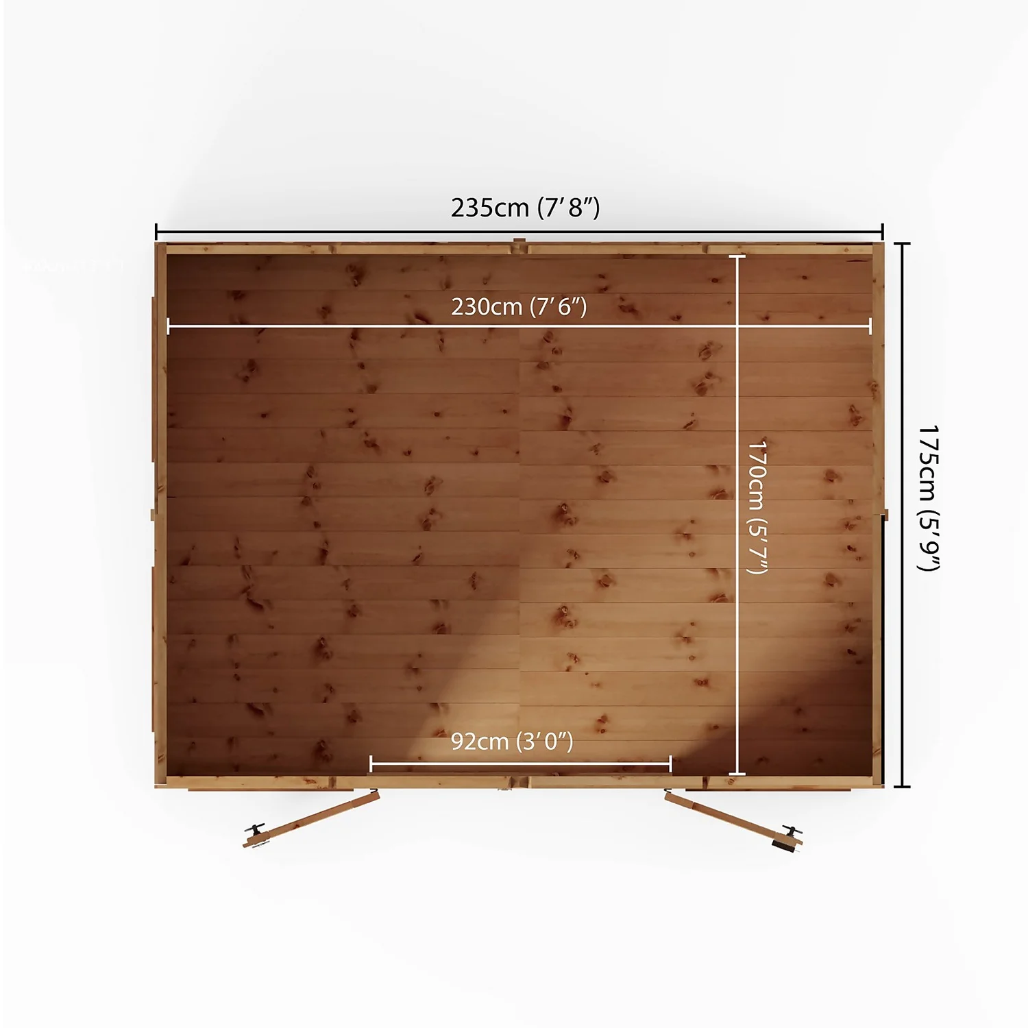 Country Living Premium Hatton 6ft X 8ft Contemporary Summerhouse Painted + Installation - Aurora Green 9 Country Living Premium Hatton 6ft X 8ft Contemporary Summerhouse Painted + Installation - Aurora Green - Image 7