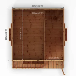 Country Living 7ft X 7ft Premium Sandon Double Storey Playhouse With Veranda Painted + Installation - Aurora Green -Westland Shop 13554918 3174949331952953