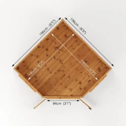 Country Living Premium Ribble 7ft X 7ft Corner Summerhouse Painted + Installation - Aurora Green -Westland Shop 13554920 1524945631597610