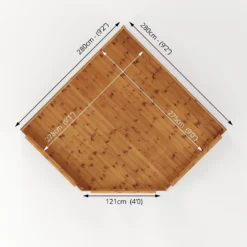 Country Living Premium Ribble 9ft X 9ft Corner Summerhouse Painted + Installation - Thorpe Towers Grey -Westland Shop 13554930 1634945632054138