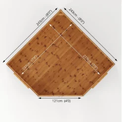 Country Living Premium Ribble 8ft X 8ft Corner Summerhouse Painted + Installation - Thorpe Towers Grey -Westland Shop 13554931 1594945631545536