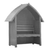 Country Living Wilmcote Arbour Seat Painted + Installation - Thorpe Towers Grey -Westland Shop 13554933 6994942010256744