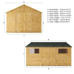 Mercia 14ft X 10ft Premium Shiplap Modular Workshop Shed - Including Installation -Westland Shop 13555755 6864949337046272