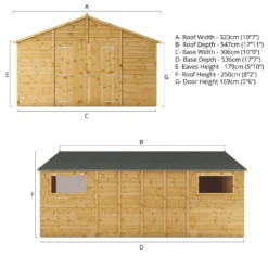 Mercia 18ft X 10ft Premium Shiplap Modular Workshop Shed -Westland Shop 13555757 1834949333903745