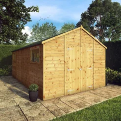 Mercia 18ft X 10ft Premium Shiplap Modular Workshop Shed - Including Installation -Westland Shop 13555759 6874949335591371
