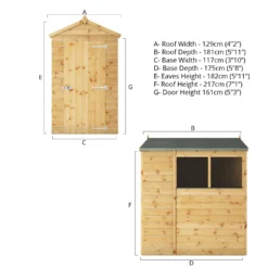 Mercia 6ft X 4ft Premium Shiplap Apex Shed -Westland Shop 13555763 2214949333082258