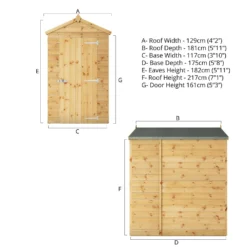 Mercia 6ft X 4ft Premium Windowless Shiplap Apex Shed - Including Installation -Westland Shop 13555767 7164937164466205