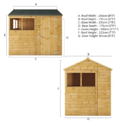 Mercia 8ft X 6ft Premium Shiplap Reverse Apex Shed 18 Mercia 8ft X 6ft Premium Shiplap Reverse Apex Shed -Westland Shop 13555780 1314949332907718