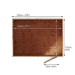Mercia 8ft X 6ft Premium Shiplap Reverse Apex Shed 19 Mercia 8ft X 6ft Premium Shiplap Reverse Apex Shed -Westland Shop 13555780 3054949332973412
