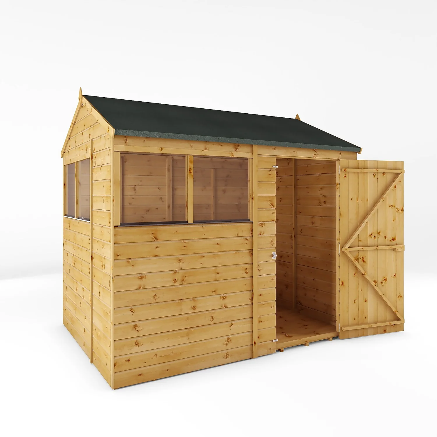 Mercia 8ft X 6ft Premium Shiplap Reverse Apex Shed 12 Mercia 8ft X 6ft Premium Shiplap Reverse Apex Shed - Image 10
