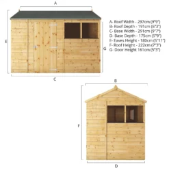 Mercia 10ft X 6ft Premium Shiplap Reverse Apex Shed - Including Installation 18 Mercia 10ft X 6ft Premium Shiplap Reverse Apex Shed - Including Installation -Westland Shop 13555790 2064949335876803