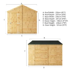 Mercia 10ft X 8ft Premium Windowless Shiplap Apex Shed - Including Installation 17 Mercia 10ft X 8ft Premium Windowless Shiplap Apex Shed - Including Installation -Westland Shop 13555792 1474949335417962