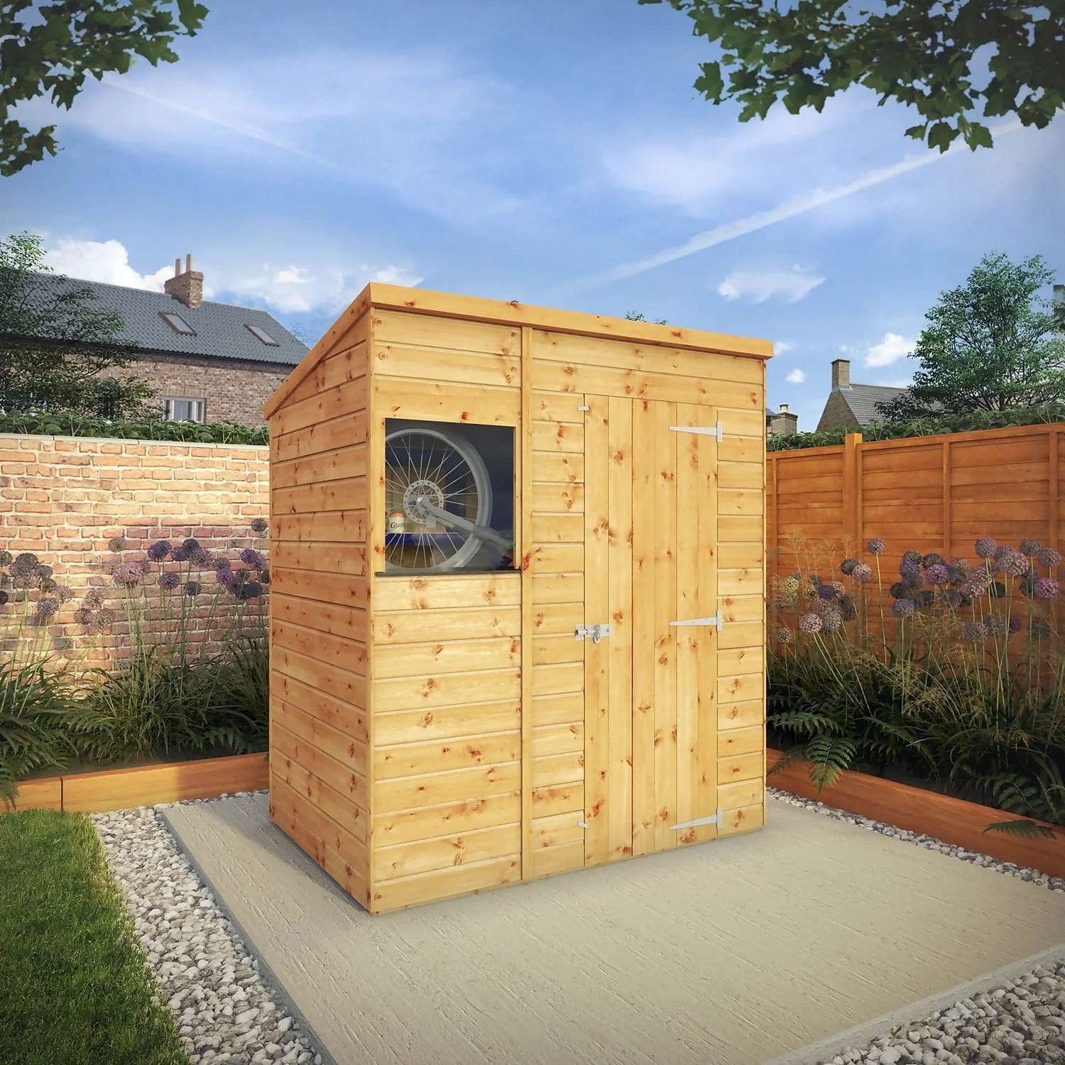 Mercia 6ft X 4ft Premium Shiplap Pent Shed 4 Mercia 6ft X 4ft Premium Shiplap Pent Shed - Image 2