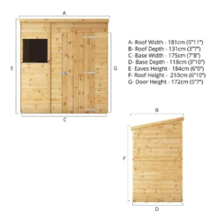 Mercia 6ft X 4ft Premium Shiplap Pent Shed 18 Mercia 6ft X 4ft Premium Shiplap Pent Shed -Westland Shop 13555794 1674949337701229