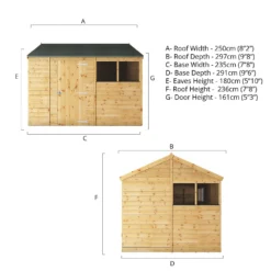 Mercia 10ft X 8ft Premium Shiplap Reverse Apex Shed -Westland Shop 13555798 1484949338689279