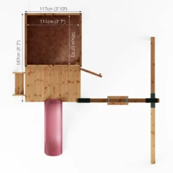 Mercia 4ft X 4ft Snug Wooden Playhouse With Tower - Installation Included -Westland Shop 13555805 4235027846390181