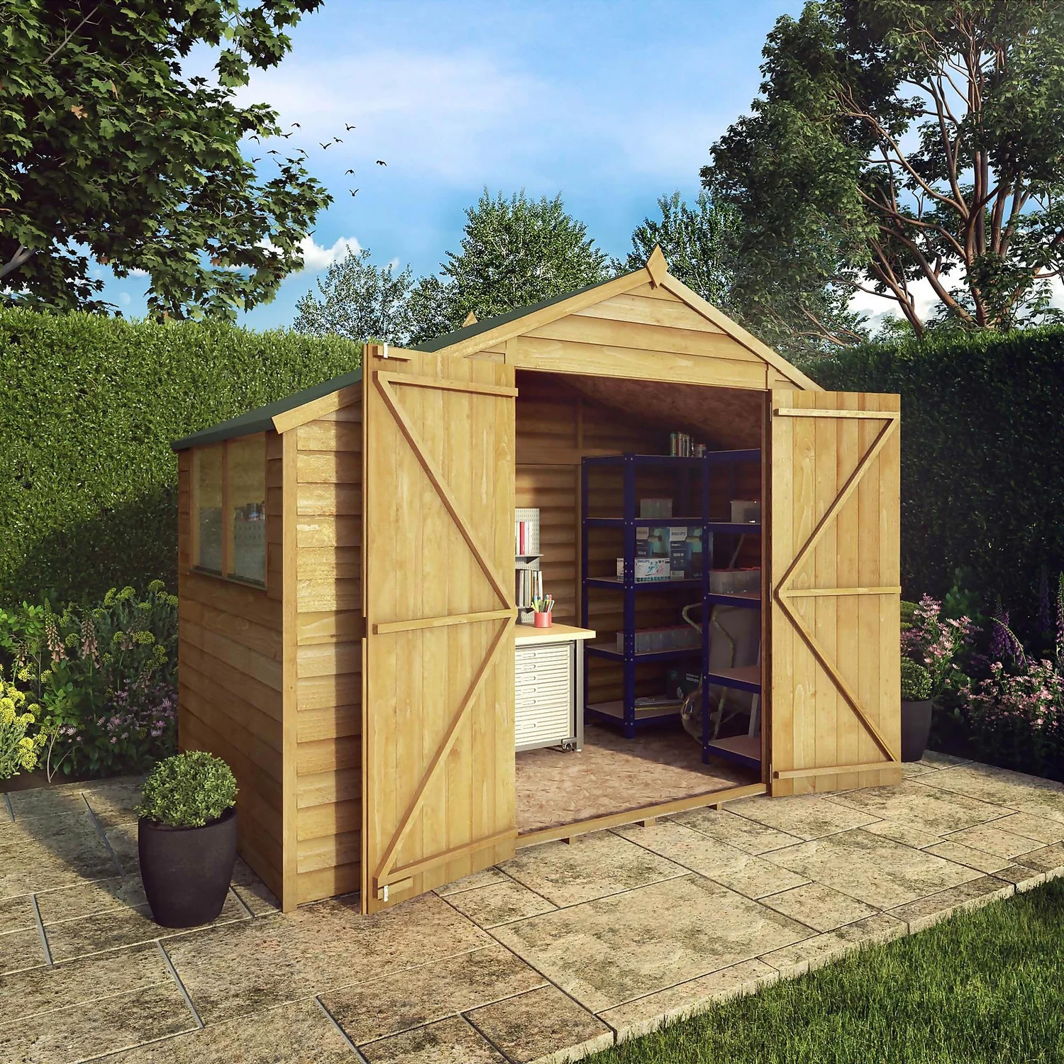 Mercia 5ft X 10ft Overlap Apex Shed - Including Installation 4 Mercia 5ft X 10ft Overlap Apex Shed - Including Installation - Image 2