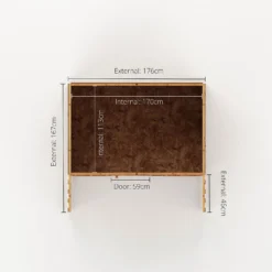 Mercia 5ft X 6ft Honeysuckle Wooden Playhouse - Installation Included -Westland Shop 13555809 2034949337255738