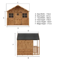 Mercia 5ft X 6ft Honeysuckle Wooden Playhouse - Installation Included -Westland Shop 13555809 8604949337194538