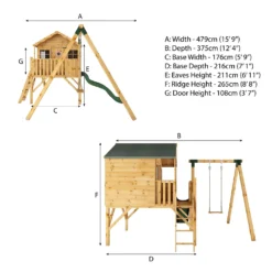 Mercia 5ft X 6ft Honeysuckle Wooden Playhouse -Westland Shop 13555811 1774951880057079