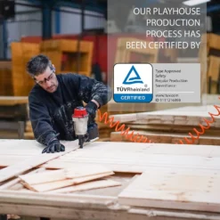 Mercia 5ft X 6ft Pent Wooden Playhouse With Tower & Slide 18 Mercia 5ft X 6ft Pent Wooden Playhouse With Tower & Slide -Westland Shop 13555815 3814951147664019