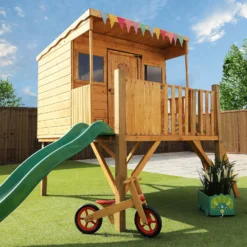 Mercia 5ft X 6ft Pent Wooden Playhouse With Tower & Slide 13 Mercia 5ft X 6ft Pent Wooden Playhouse With Tower & Slide -Westland Shop 13555815 8904951147448253