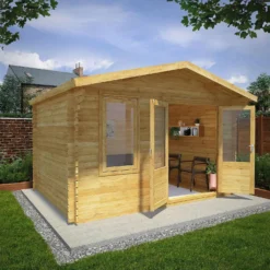 Mercia 4m X 3m Garden Retreat Log Cabin 44mm -Westland Shop 13555830 1965025546012738