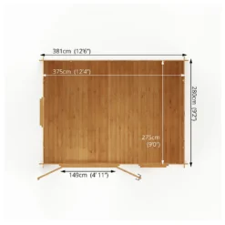 Mercia 4m X 3m Home Office Log Cabin 28mm -Westland Shop 13555840 1585025545267712