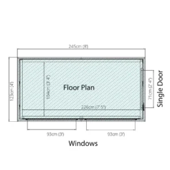 Mercia 8ft X 4ft Premium Shiplap Modular Pent Shed -Westland Shop 13555851 1574949336475840